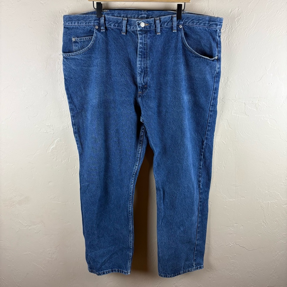 Wrangler Blue Relaxed Fit Jeans Mens size 44 x 30 100% Cotton